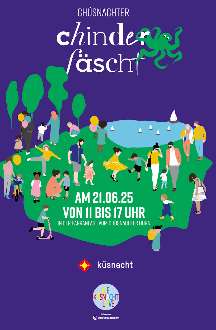 Chünachter Chinderfäscht 21. Juni 2025 Parkanlage Horn Küsnacht